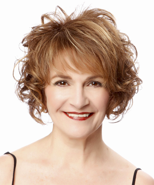 Short And Curly Hairstyle With Texture And Volume