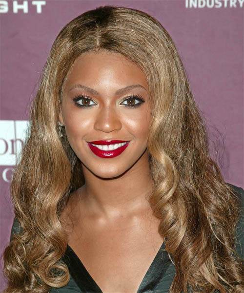 Beyonce Knowles Long Wavy     Hairstyle