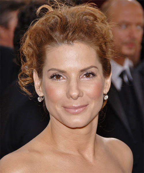Sandra Bullock  Long Curly    Updo Hairstyle