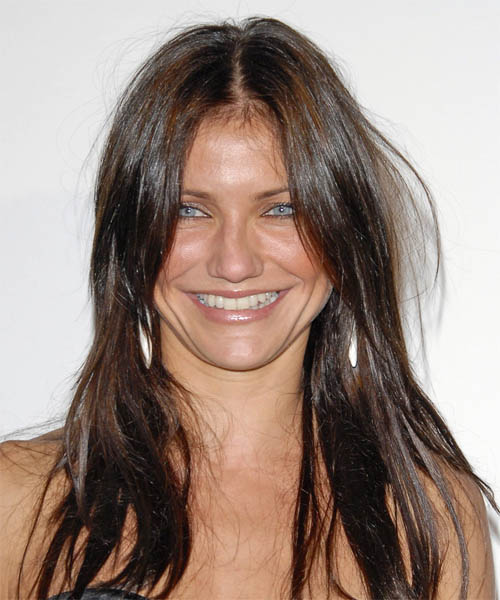 Cameron Diaz Long Straight    Mocha Brunette   Hairstyle