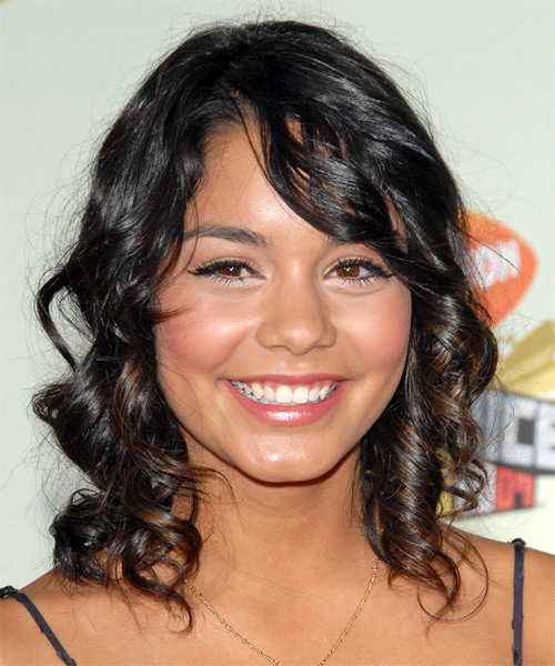 Vanessa Hudgens Medium Curly     Hairstyle
