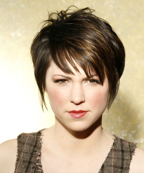 Short Sleek And Textured Dark Ash Brunette Hairstyle