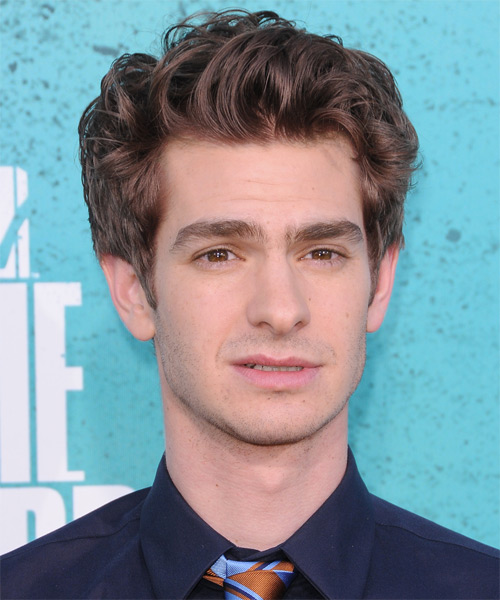Andrew Garfield Short Straight    Brunette   Hairstyle