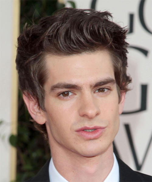 Andrew Garfield Short Straight    Brunette   Hairstyle