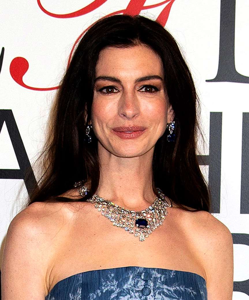 Anne Hathaway Long Carefree Hairstyle