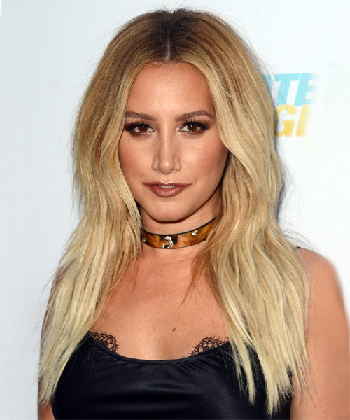 Ashley Tisdale Long Straight   Light Blonde   Hairstyle