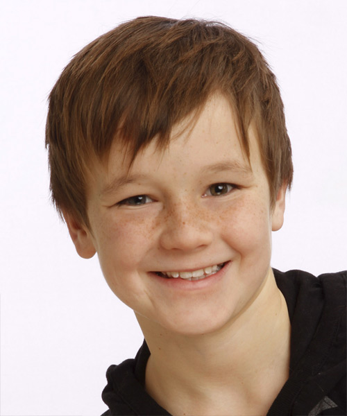 Short And Wispy Red Hairstyle For Boys