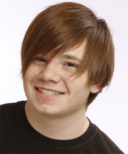 Smooth And Wispy Medium-length Hairstyle For Men - side on view