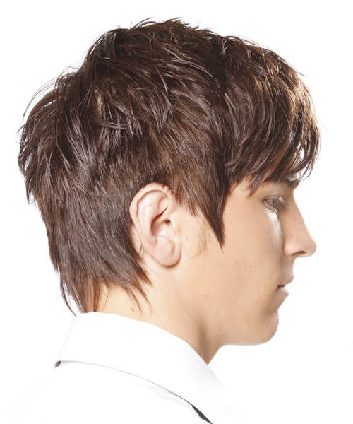 Short And Wispy Hairstyle With Bangs For Men - side view