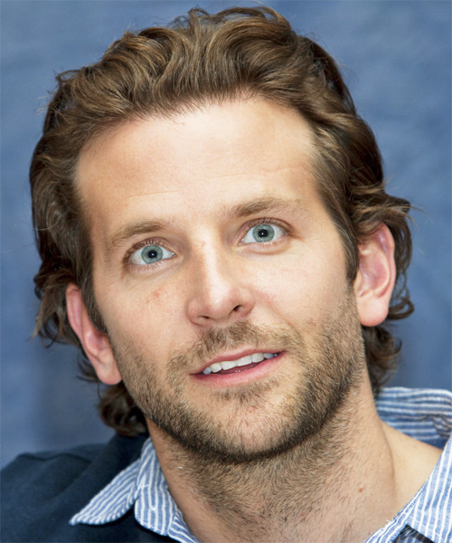 Bradley Cooper Short Wavy   Light Brunette   Hairstyle