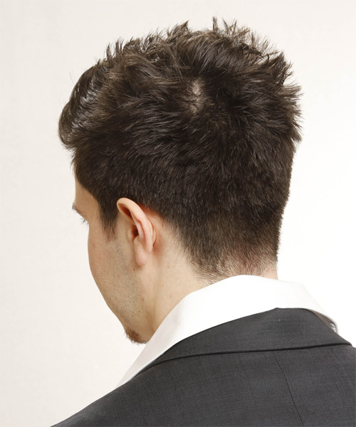 Short And Casual Clipper-Cut Hairstyle - side on view