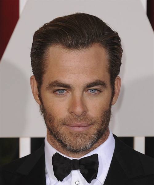 Chris Pine Short Straight   Mocha   Hairstyle