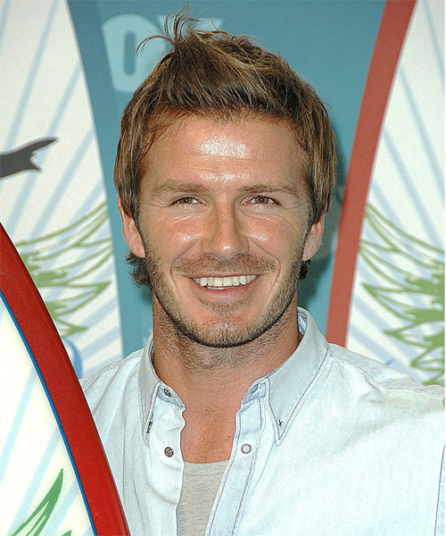 David Beckham Short Dark Blonde Hairstyle With Lift And Height
