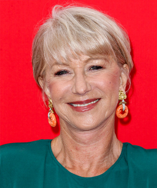Helen Mirren Short Straight     Hairstyle
