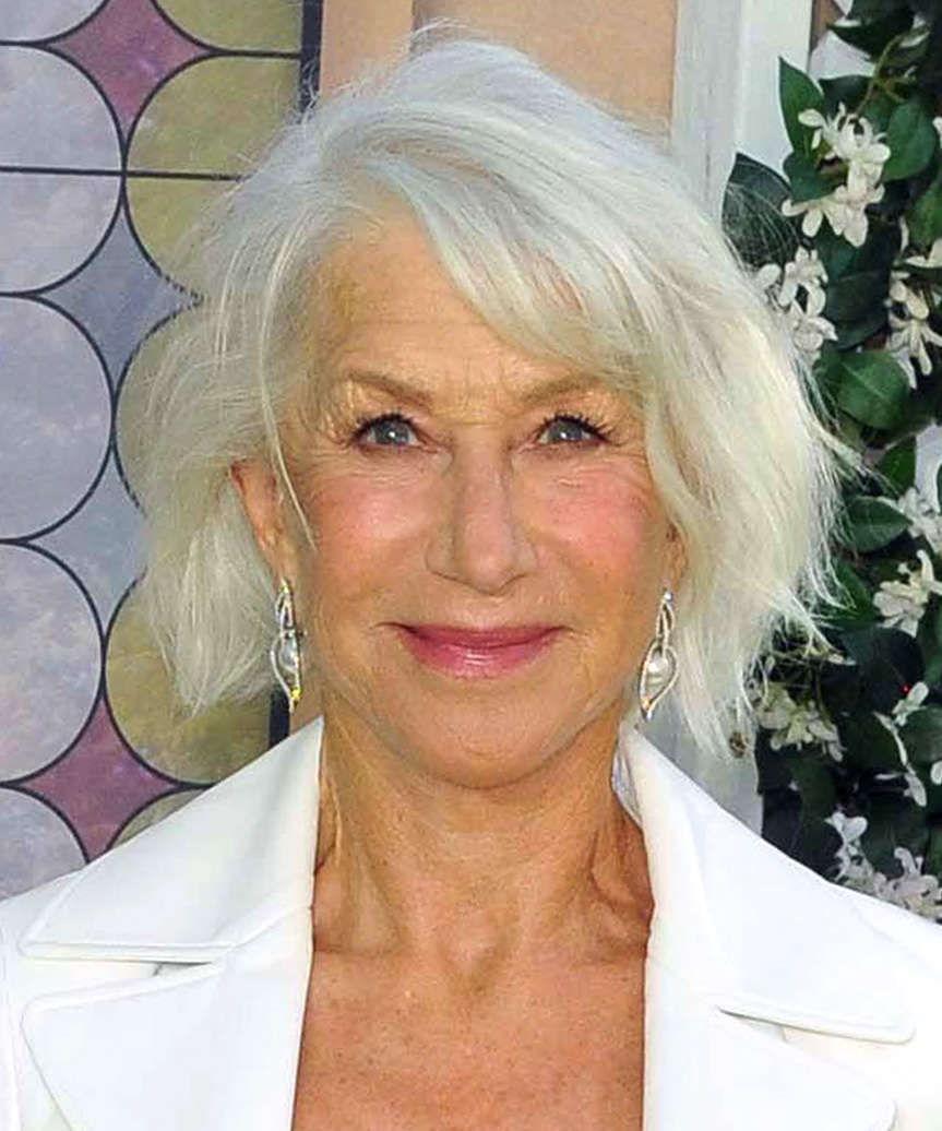 Helen Mirren Easy-Going Hairstyle