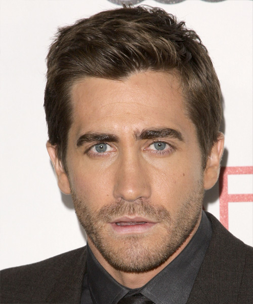 Jake Gyllenhaal Short Straight    Ash Brunette   Hairstyle
