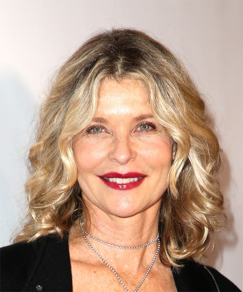 Kate Vernon Medium Wavy  Bob  Haircut 
