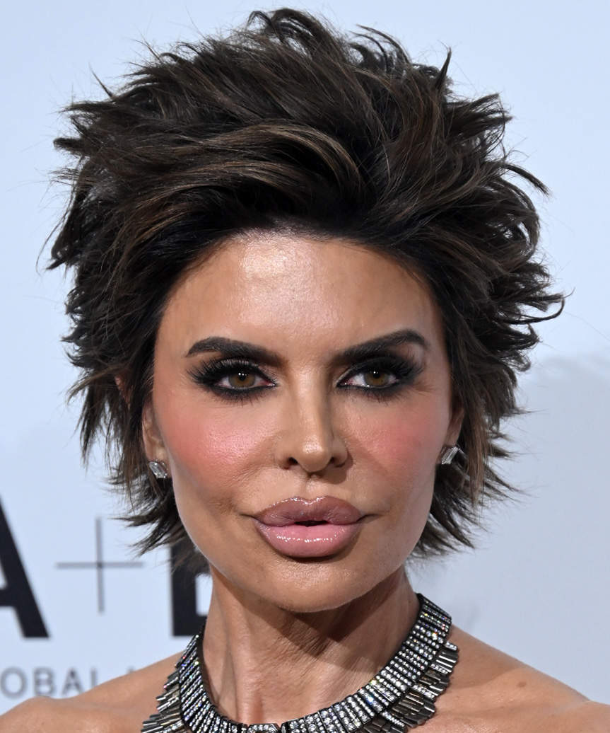 Lisa Rinna Blowout Pixie Cut