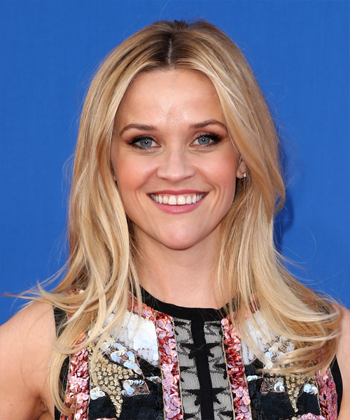 Reese Witherspoon Long Straight   Light Blonde   Hairstyle