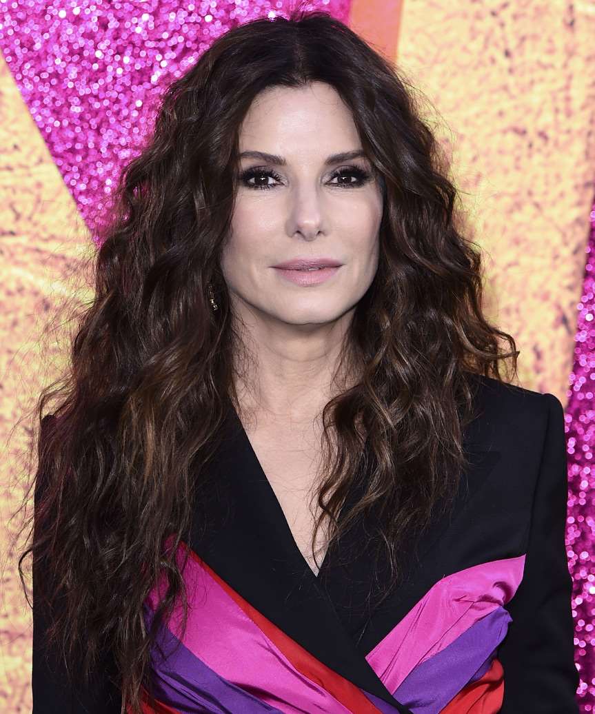 Sandra Bullock Long Curly   Black    Hairstyle