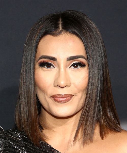 Sandra Gutierrez Medium Straight    Hairstyle 