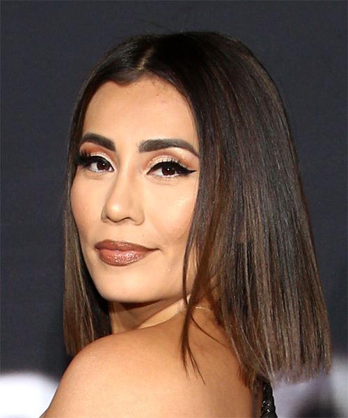 Sandra Gutierrez Medium Straight    Hairstyle  - side view