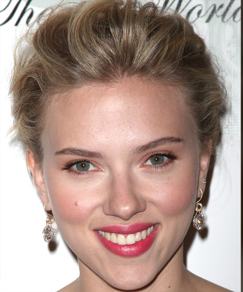 Scarlett Johansson  Long Curly    Updo Hairstyle