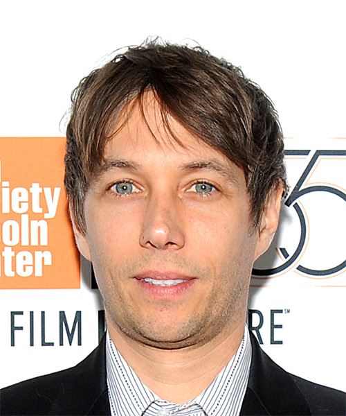 Sean Baker Short Straight    Hairstyle with Layered Bangs