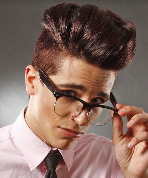 Under-Cut Male Hairstyle With High Top - side view
