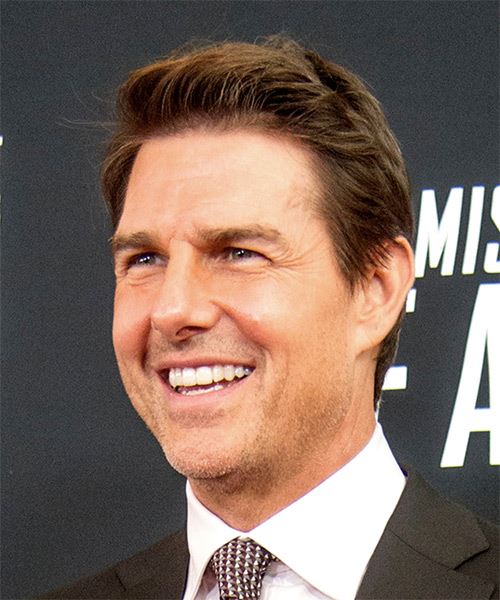 Tom Cruise Short Straight   Black    Hairstyle - side view