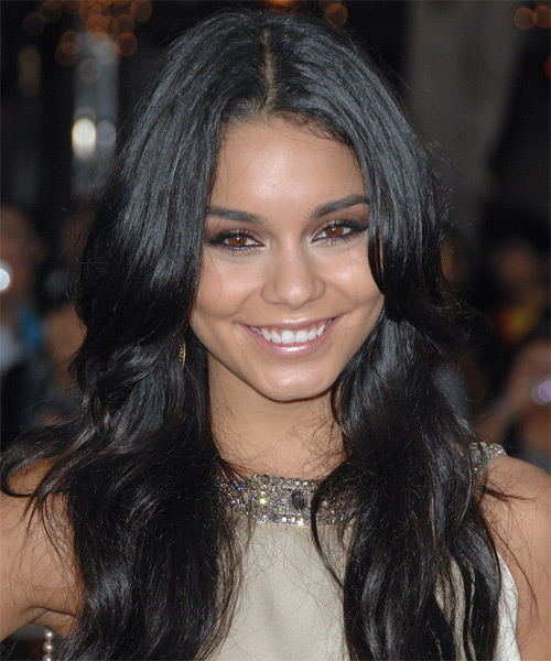 Vanessa Hudgens Long Wavy   Black Ash    Hairstyle