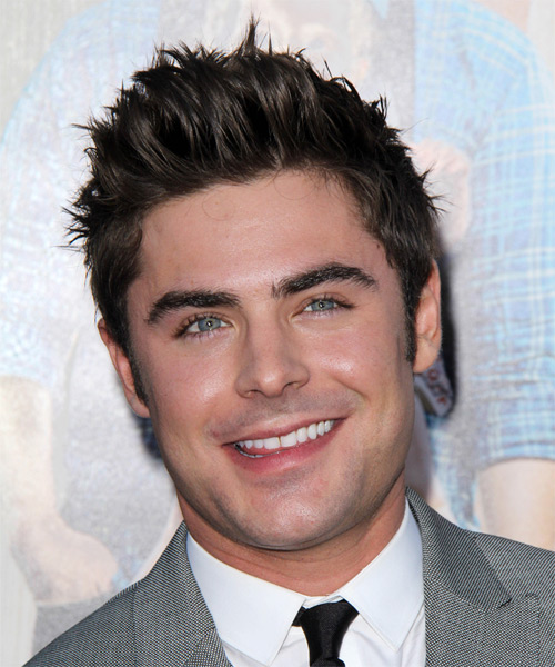 Zac Efron Short Straight   Dark Chocolate Brunette   Hairstyle