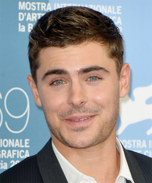 Zac Efron Short Straight   Dark Ash Blonde   Hairstyle